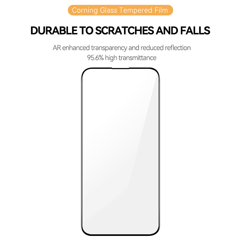TGVI'S For iPhone 15 Pro Max Front Film Ultra Clear High Aluminium-silicon Glass Screen Protector+Phone Back Cover TGVI'S For iPhone 15 Pro Max Front Film Ultra Clear High Aluminium-silicon Glass Screen Protector+Phone Back Cover